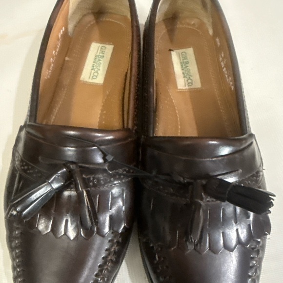 G.H. Bass & Co. Brown Leather Tassel Kiltie Loafers
